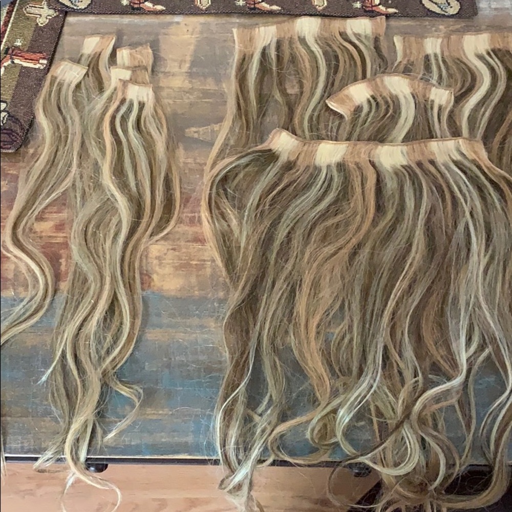 Clip in hair extensions